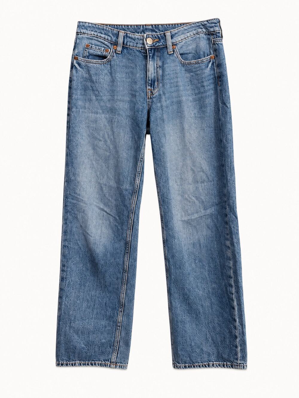 Aéropostale Low Rise Baggy Jeans Size 4 Regular Blue Denim Y2K